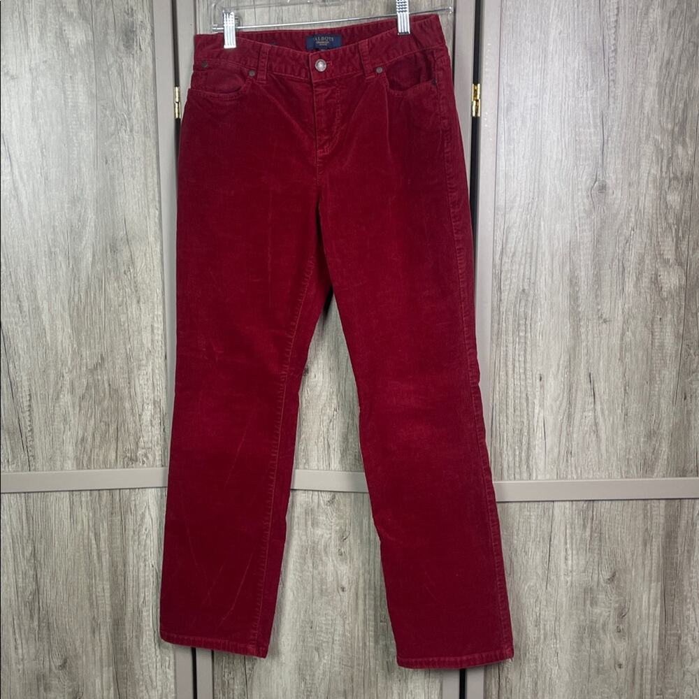 Bundle of Talbots Corduroy Pants in Tan, Burgundy, Mustard and Brown Women's 10P - Picture 6 of 15